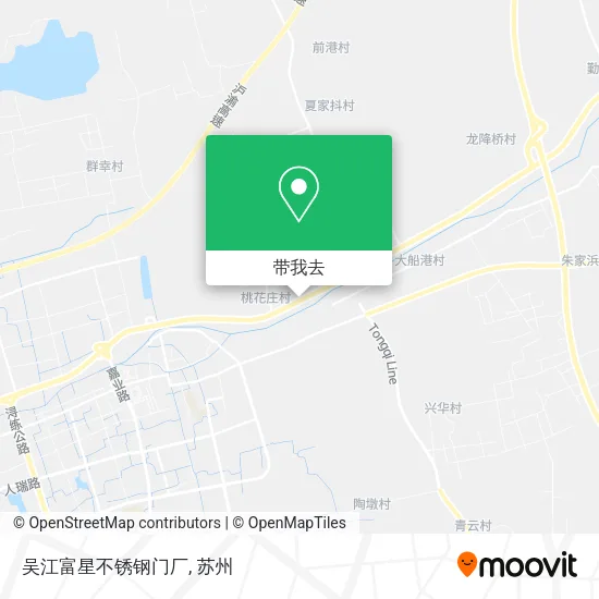 吴江富星不锈钢门厂地图