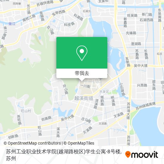 苏州工业职业技术学院(越湖路校区)学生公寓-8号楼地图