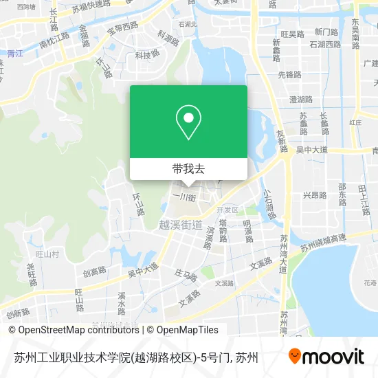 苏州工业职业技术学院(越湖路校区)-5号门地图