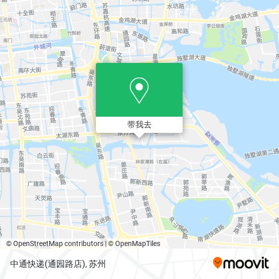 中通快递(通园路店)地图