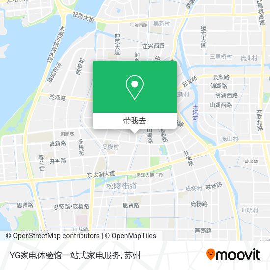 YG家电体验馆一站式家电服务地图