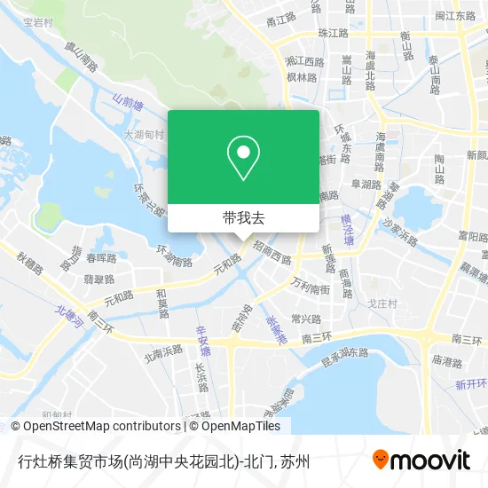 行灶桥集贸市场(尚湖中央花园北)-北门地图