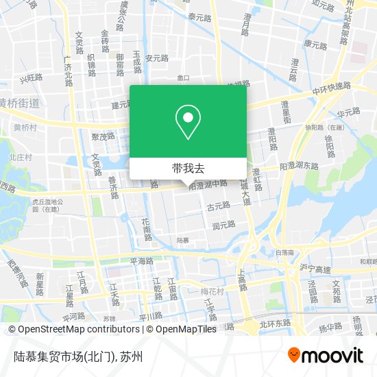 陆慕集贸市场(北门)地图