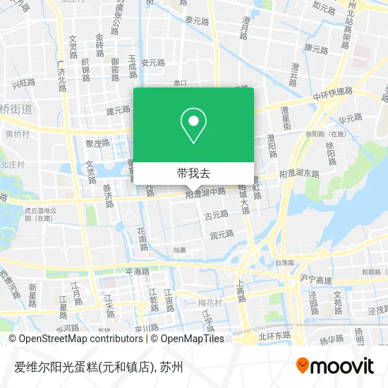 爱维尔阳光蛋糕(元和镇店)地图