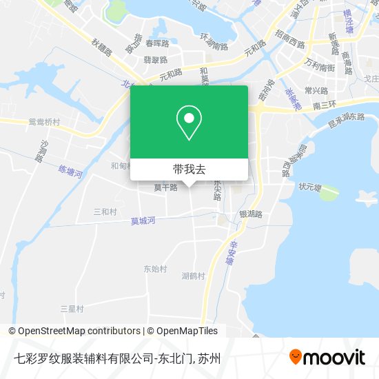 七彩罗纹服装辅料有限公司-东北门地图