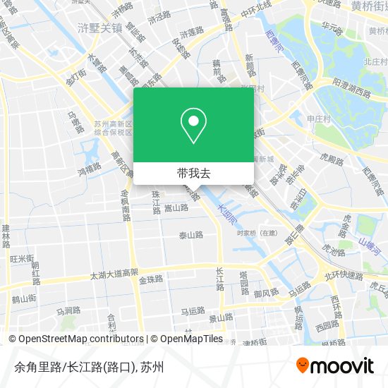 余角里路/长江路(路口)地图