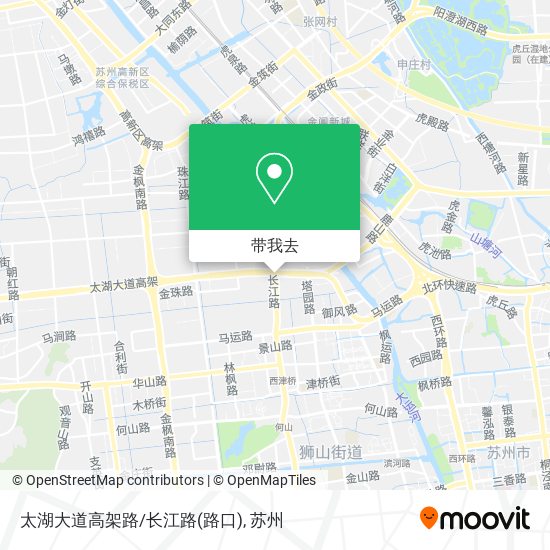 太湖大道高架路/长江路(路口)地图