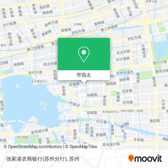张家港农商银行(苏州分行)地图