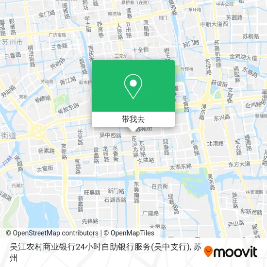 吴江农村商业银行24小时自助银行服务(吴中支行)地图