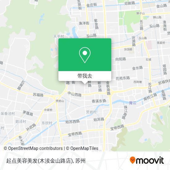 起点美容美发(木渎金山路店)地图