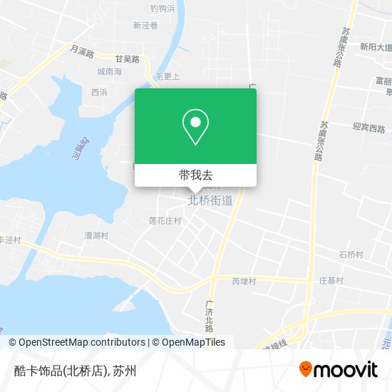 酷卡饰品(北桥店)地图