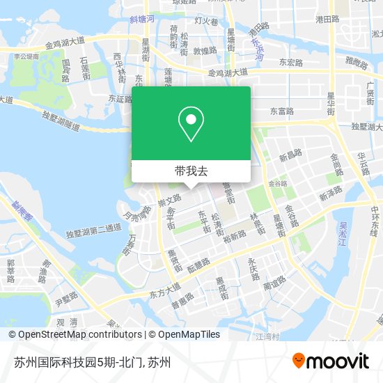 苏州国际科技园5期-北门地图