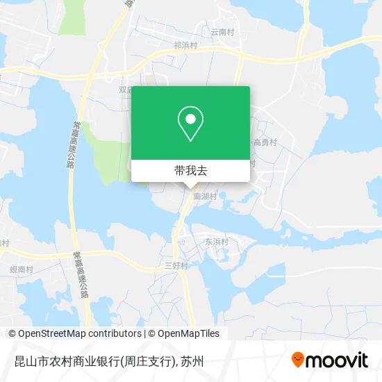 昆山市农村商业银行(周庄支行)地图