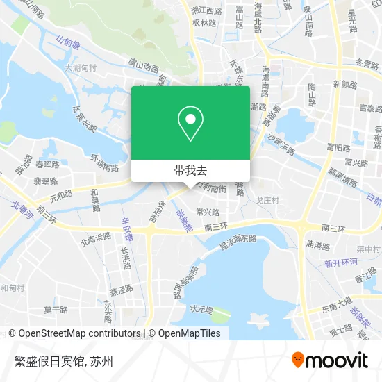 繁盛假日宾馆地图