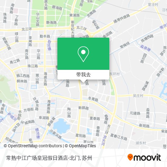 常熟中江广场皇冠假日酒店-北门地图