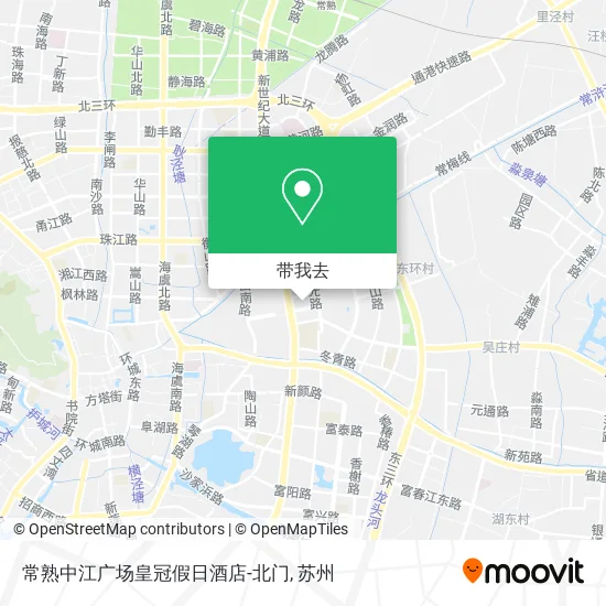 常熟中江广场皇冠假日酒店-北门地图