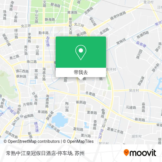 常熟中江皇冠假日酒店-停车场地图