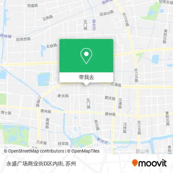 永盛广场商业街D区内街地图
