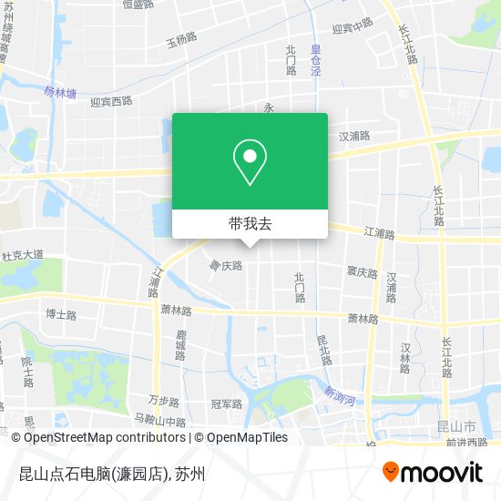 昆山点石电脑(濂园店)地图