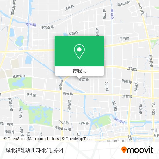 城北福娃幼儿园-北门地图
