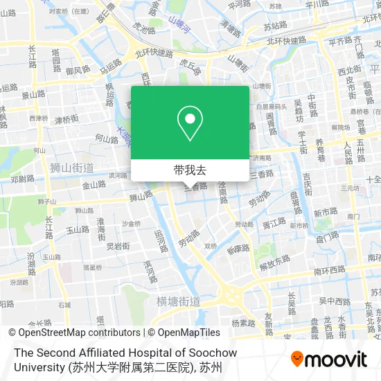 The Second Affiliated Hospital of Soochow University (苏州大学附属第二医院)地图