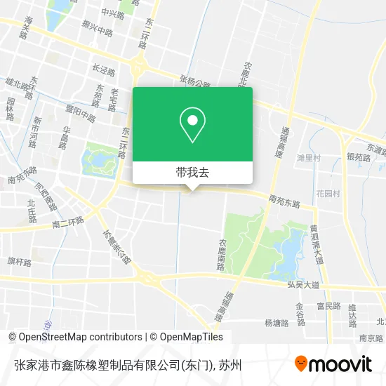 张家港市鑫陈橡塑制品有限公司(东门)地图