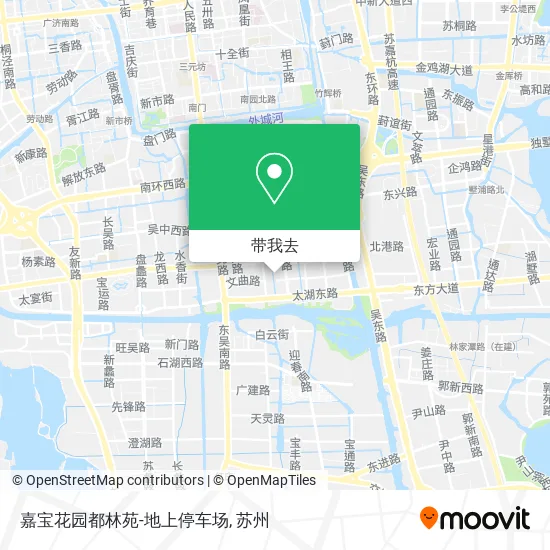 嘉宝花园都林苑-地上停车场地图