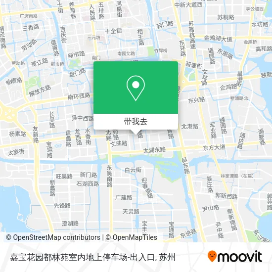 嘉宝花园都林苑室内地上停车场-出入口地图