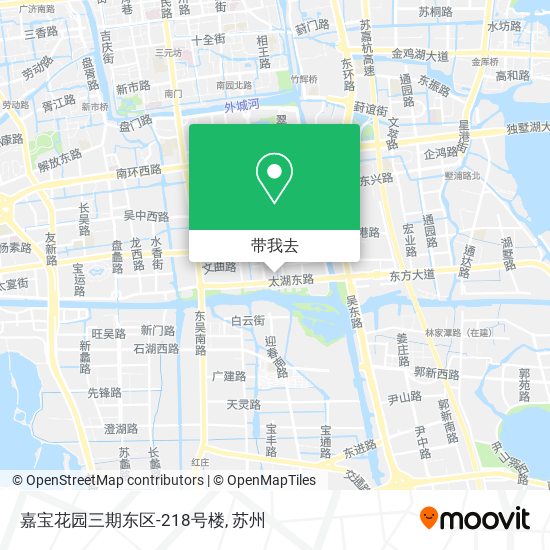 嘉宝花园三期东区-218号楼地图