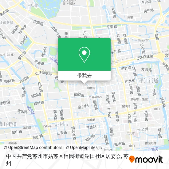 中国共产党苏州市姑苏区留园街道湖田社区居委会地图