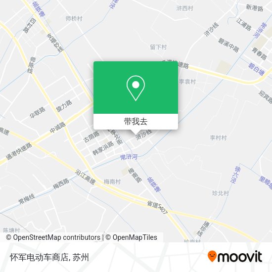 怀军电动车商店地图