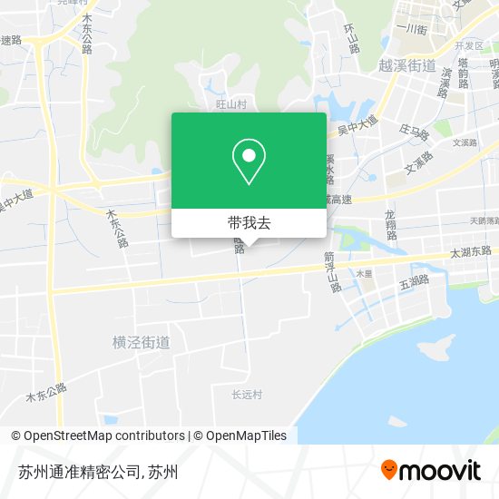 苏州通准精密公司地图