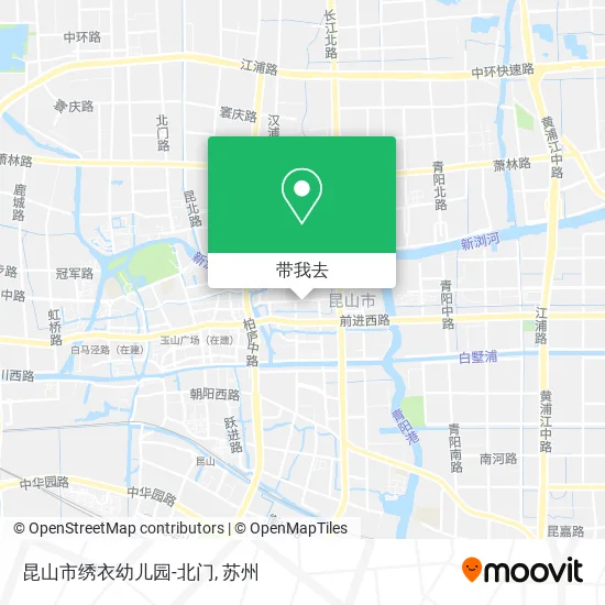 昆山市绣衣幼儿园-北门地图