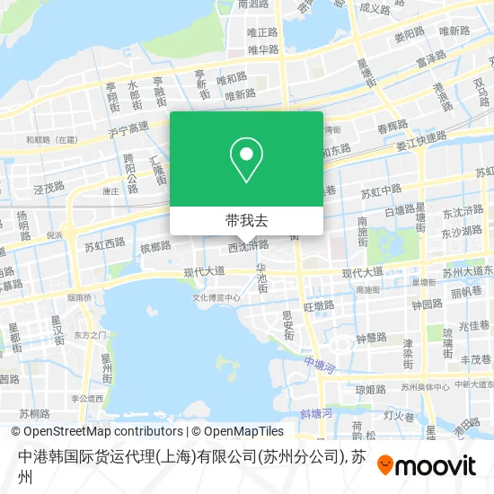中港韩国际货运代理(上海)有限公司(苏州分公司)地图