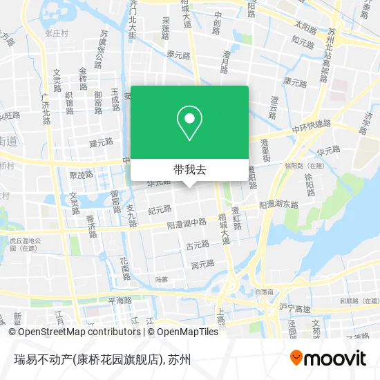 瑞易不动产(康桥花园旗舰店)地图