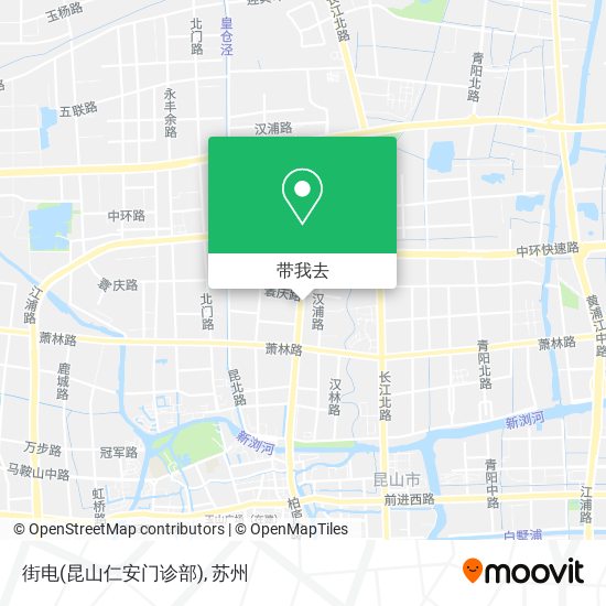 街电(昆山仁安门诊部)地图