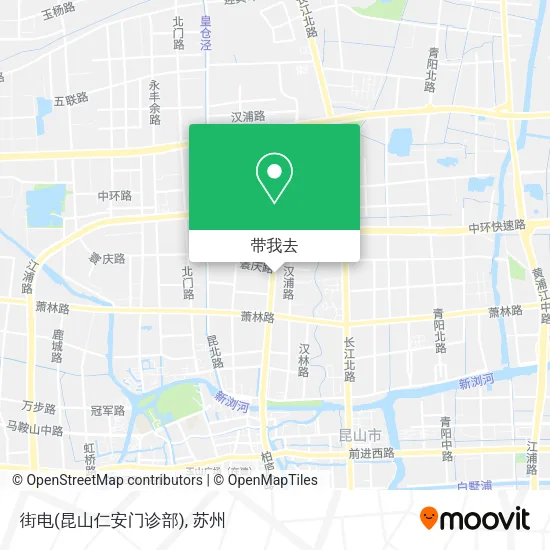 街电(昆山仁安门诊部)地图