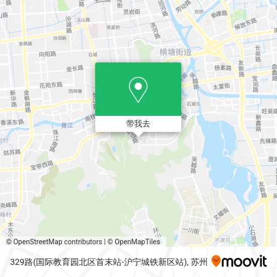 329路(国际教育园北区首末站-沪宁城铁新区站)地图