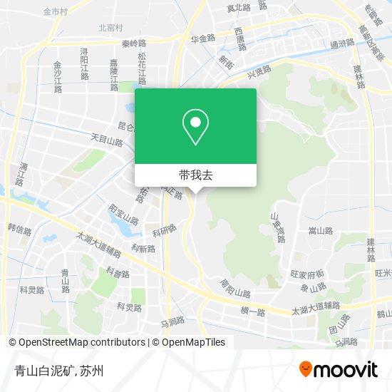 青山白泥矿地图