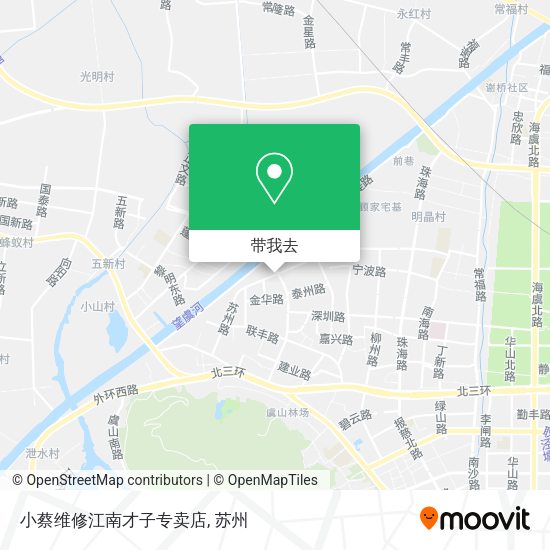小蔡维修江南才子专卖店地图