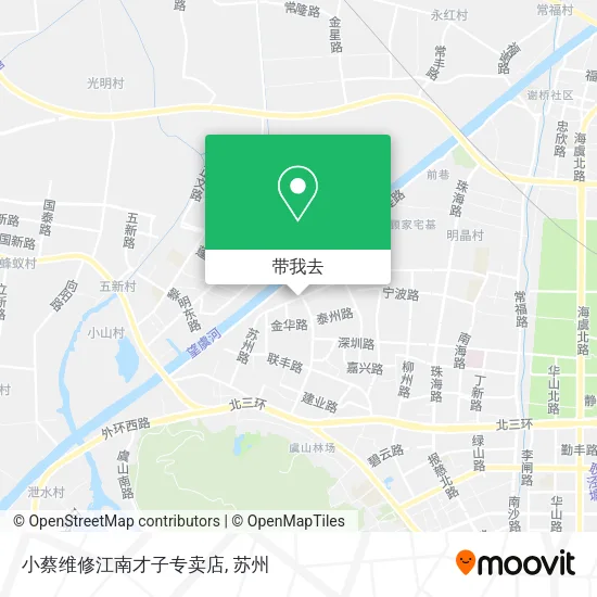 小蔡维修江南才子专卖店地图