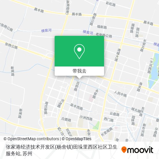张家港经济技术开发区(杨舍镇)田垛里西区社区卫生服务站地图