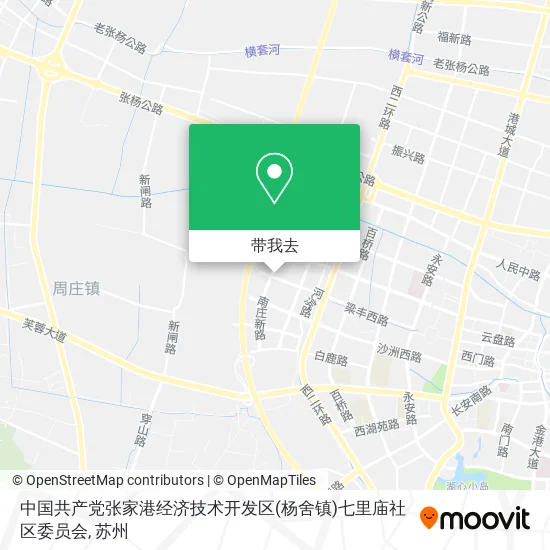 中国共产党张家港经济技术开发区(杨舍镇)七里庙社区委员会地图