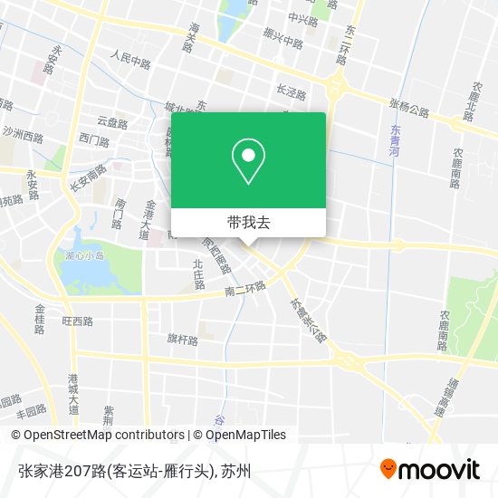 张家港207路(客运站-雁行头)地图