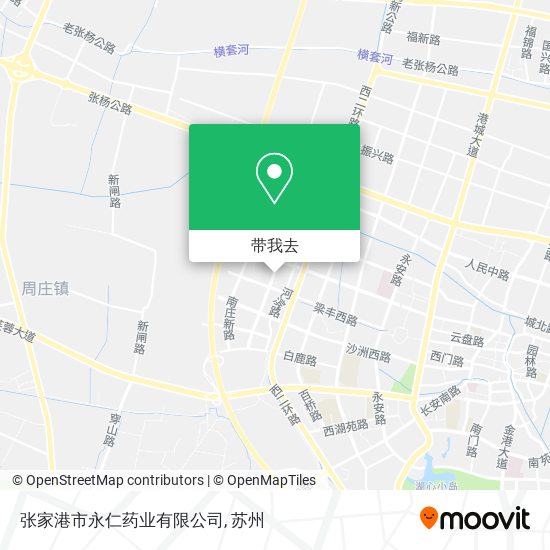 张家港市永仁药业有限公司地图