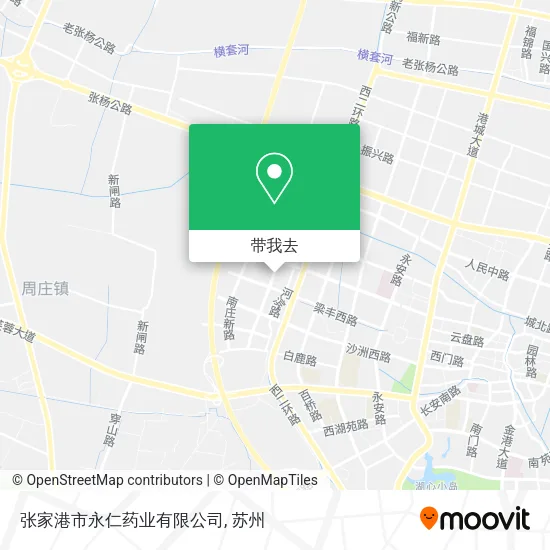 张家港市永仁药业有限公司地图