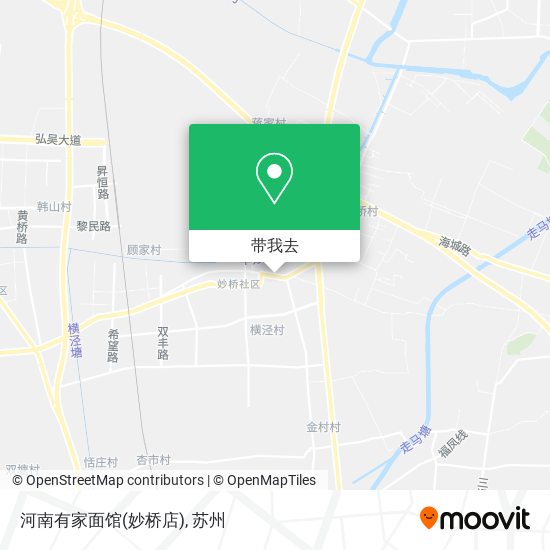 河南有家面馆(妙桥店)地图