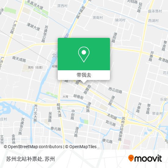 苏州北站补票处地图