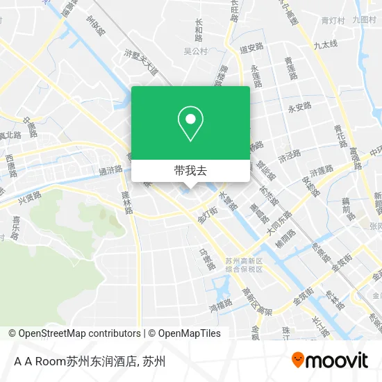 A A Room苏州东润酒店地图