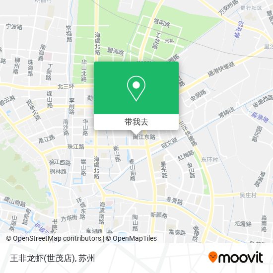 王非龙虾(世茂店)地图